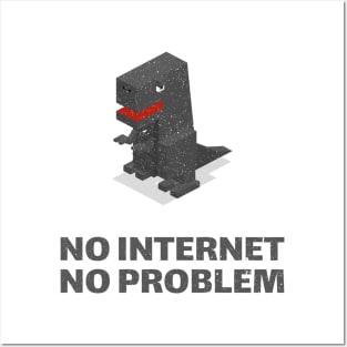 8-bit NO Internet NO Problem Posters and Art